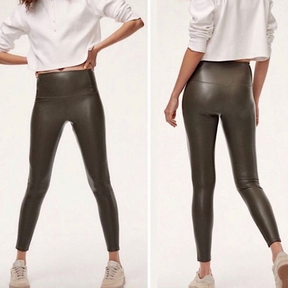 Wilfred Free leggings Artzia Daria Pant Faux Vegan Leather pants small stretch